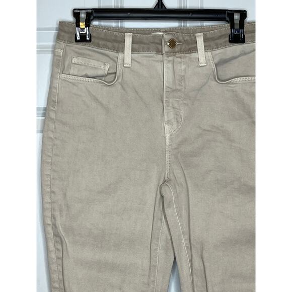 L’Agence Size 27 Skinny High Rise Biscuit Distressed Jeans - Picture 3 of 9